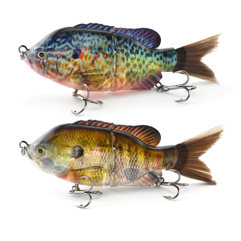 Fishing Lure Swimbait - 13Cm/33G Bionic Two-Section Hairy Tail Plastic