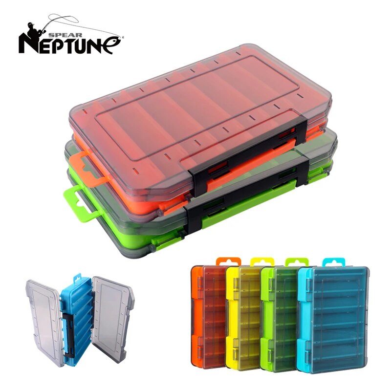 Fishing Lure Spinnerbait - Double-Sided Fishing Tackle Storage Box for