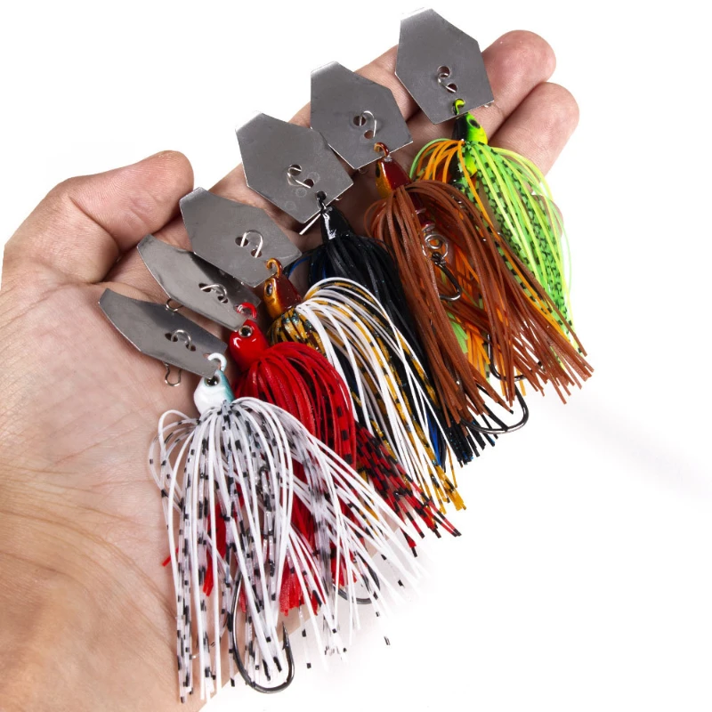 Fishing Lure Buzzbait - 6 Pcs/Set Chatterbait Fishing Lures Kit
