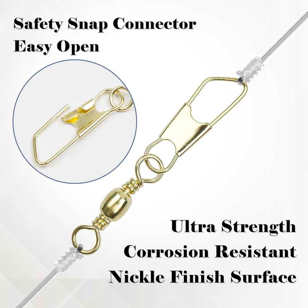 50Pcs Gold Fishing Barrel Swiv - огляд і ціна Fishing Lure Accessories