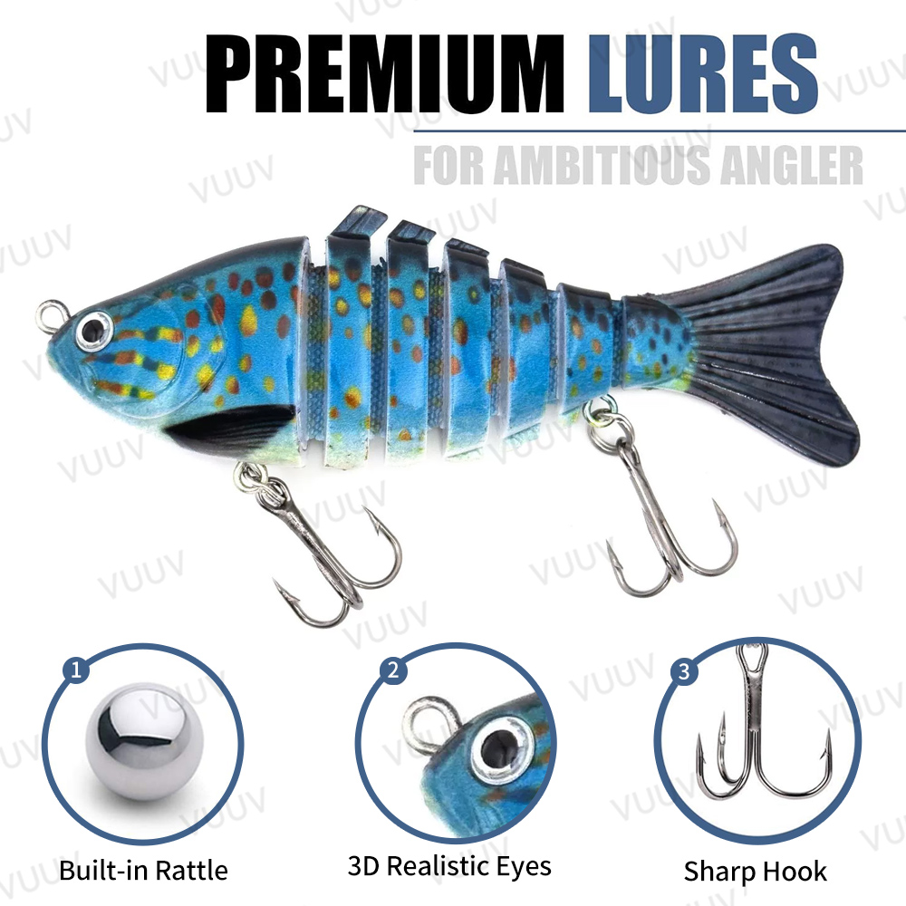 10 pcs Multi-Joint Swimbait Fi - огляд і ціна Fishing Lure Swimbait