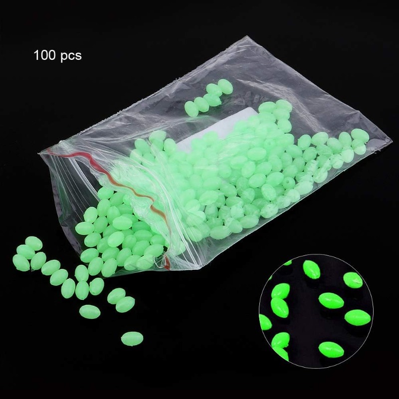 100pcs/lot Oval Night Luminous - огляд і ціна Fishing Lure Making Kit
