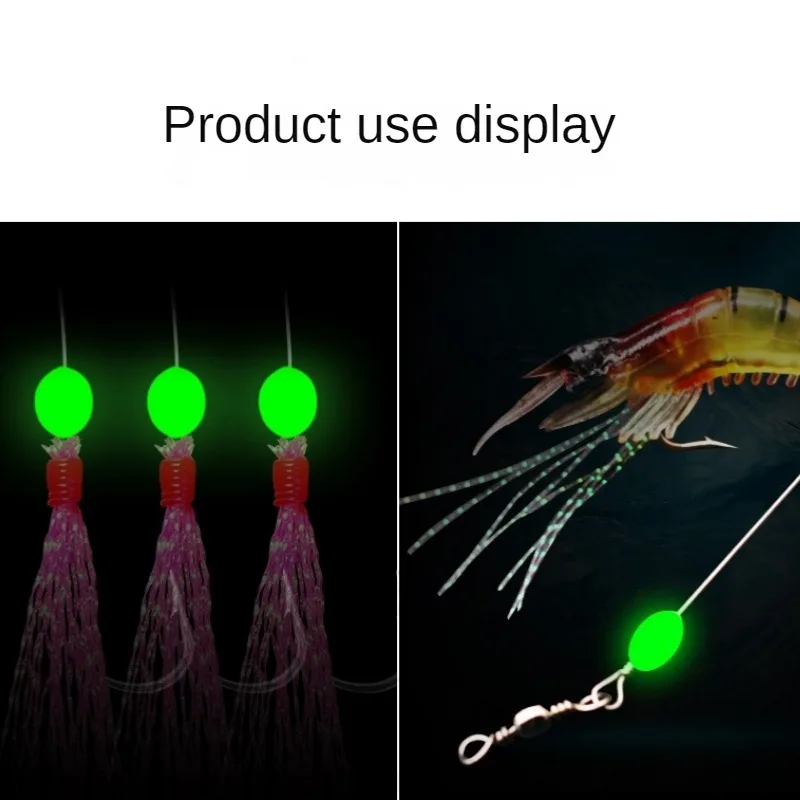 100pcs/lot Oval Night Luminous - огляд і ціна Fishing Lure Making Kit