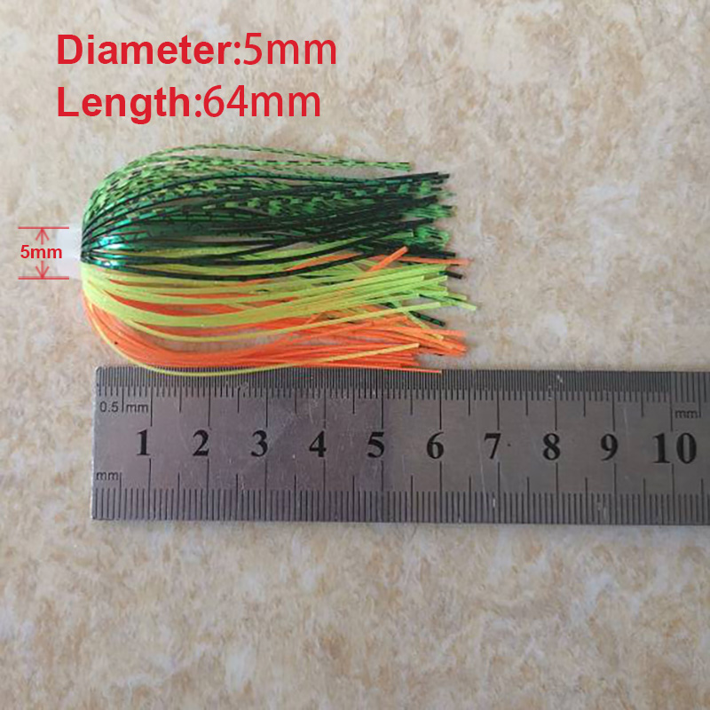 5 pcs/lot 88 Strands 64mm Sili - огляд і ціна Fishing Lure Buzzbait