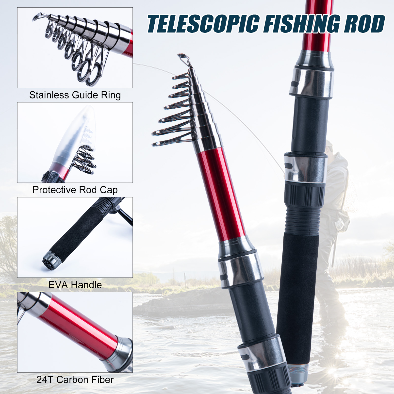 Goture Telescopic Fishing Rod  - огляд і ціна Fishing Lure Spinner