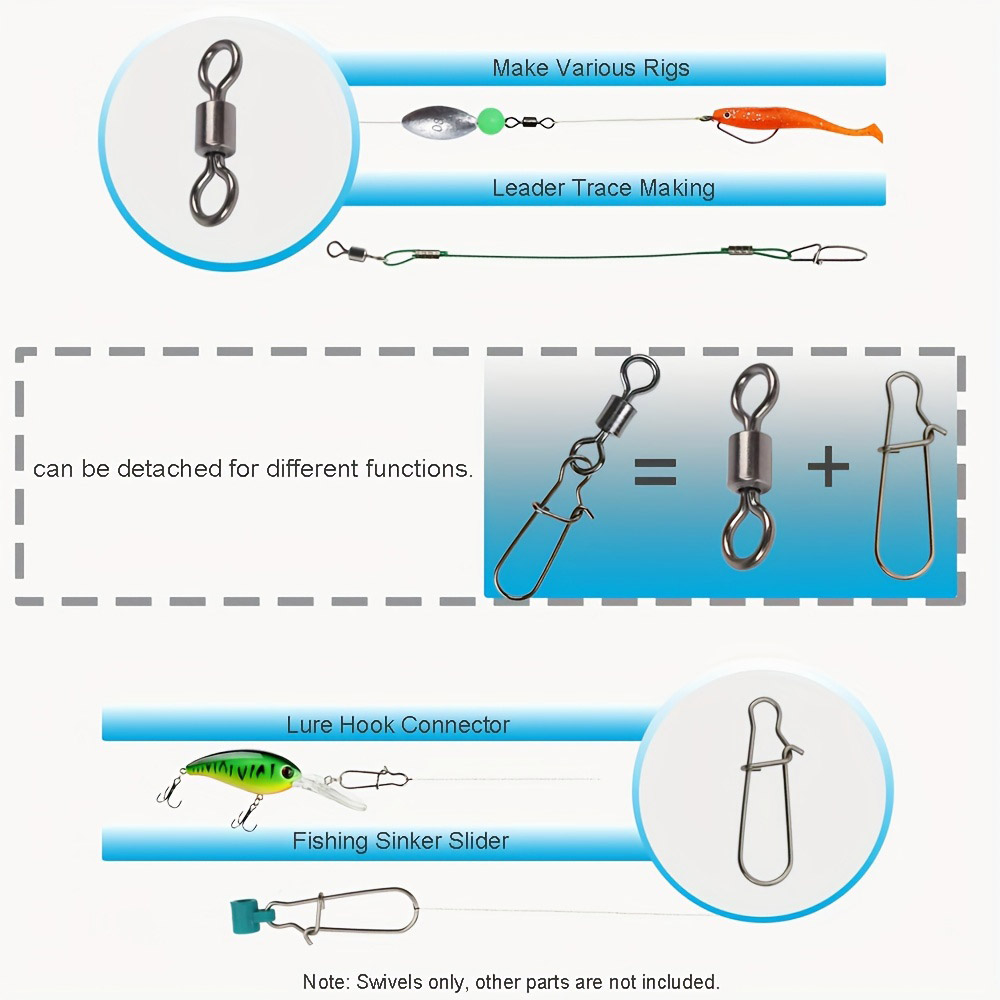 95/210 PCS Set Fishing Connect - огляд і ціна Fishing Lure Accessories