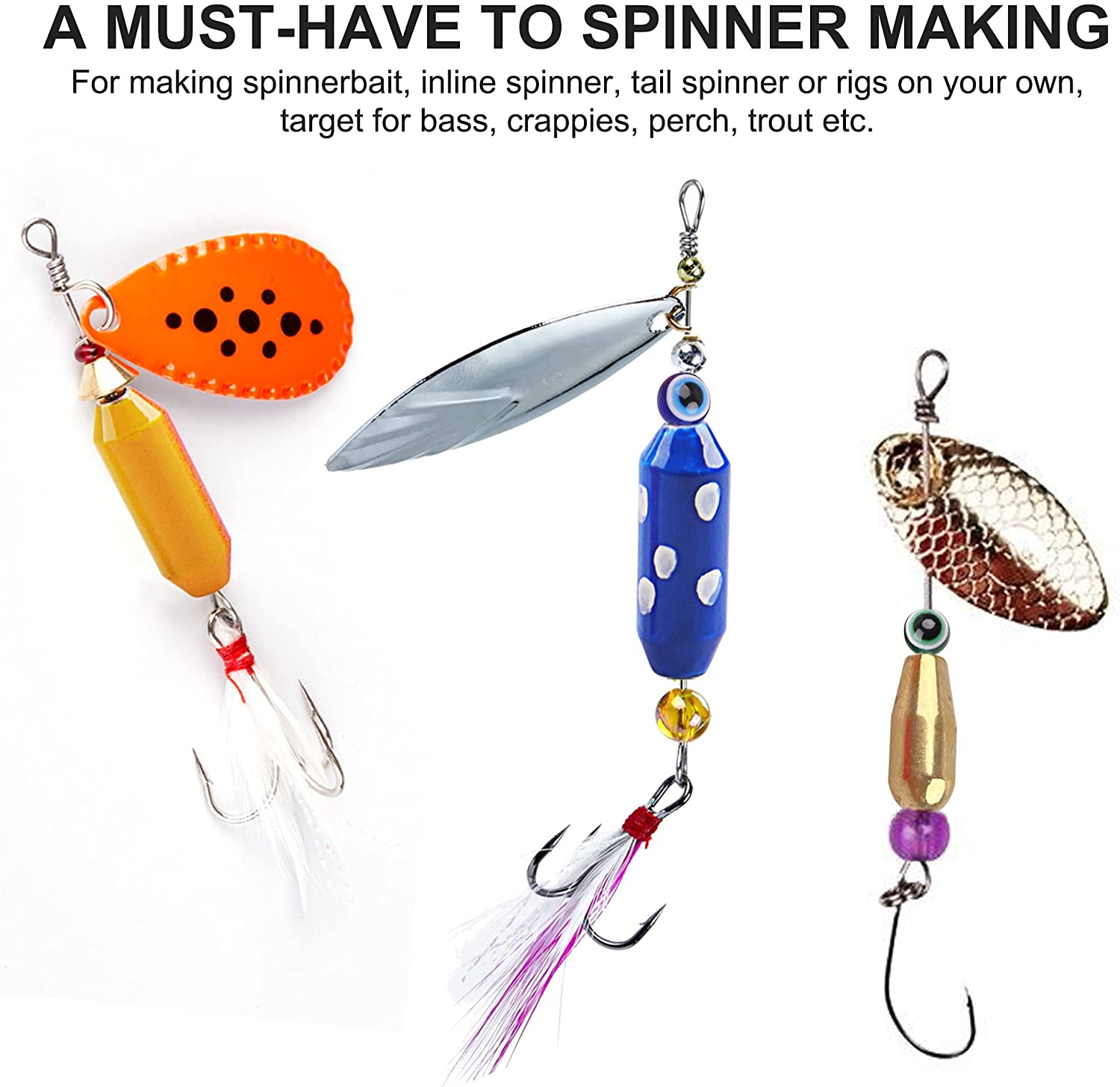 10pcs Fishing Brass Spinner Lu - огляд і ціна Fishing Lure Spinnerbait