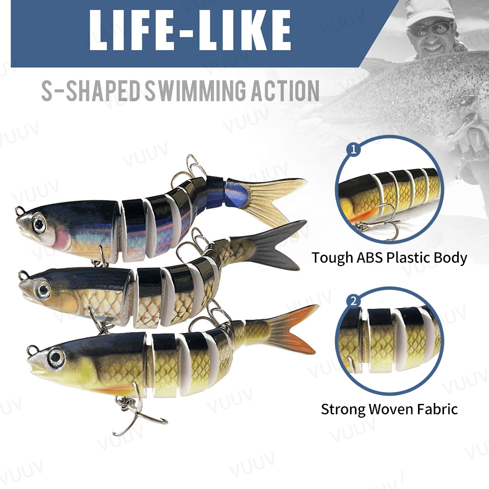 10 pcs Fishing Lures for Bass  - огляд і ціна Fishing Lure Swimbait