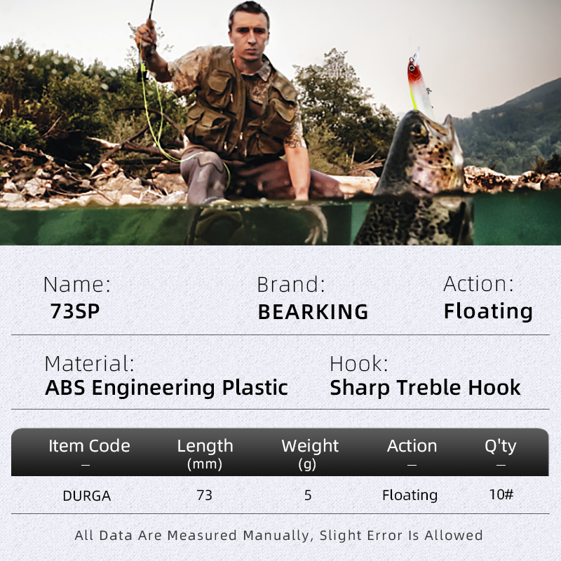 BEARKING New model 73mm 5g pro - огляд і ціна Fishing Lure Crankbait