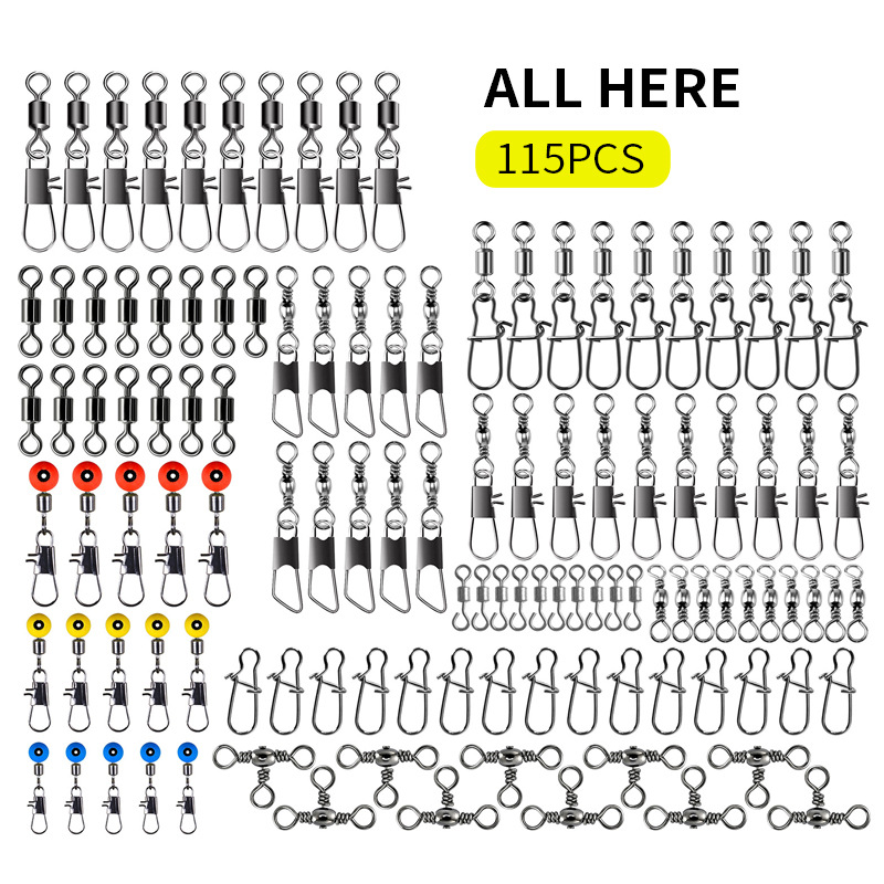 115pcs Fishing Swivel Connecto - огляд і ціна Fishing Lure Making Kit