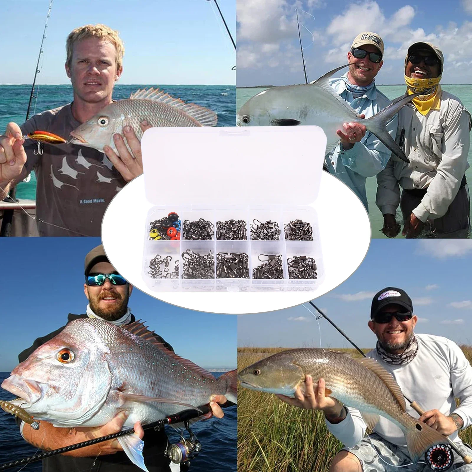 115pcs Fishing Swivel Connecto - огляд і ціна Fishing Lure Making Kit