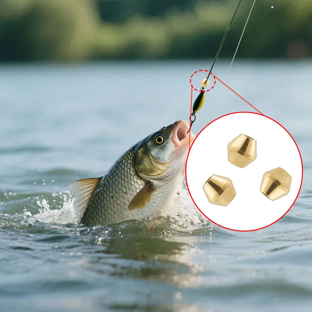 40pcs DIY Lure Brass Fishing B - огляд і ціна Fishing Lure Spinnerbait