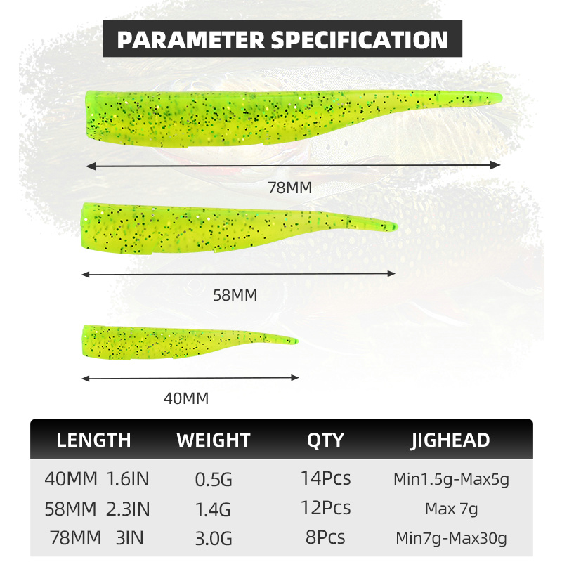 BLUX New Dart Worm Soft Bait 5 - огляд і ціна Fishing Lure Buzzbait