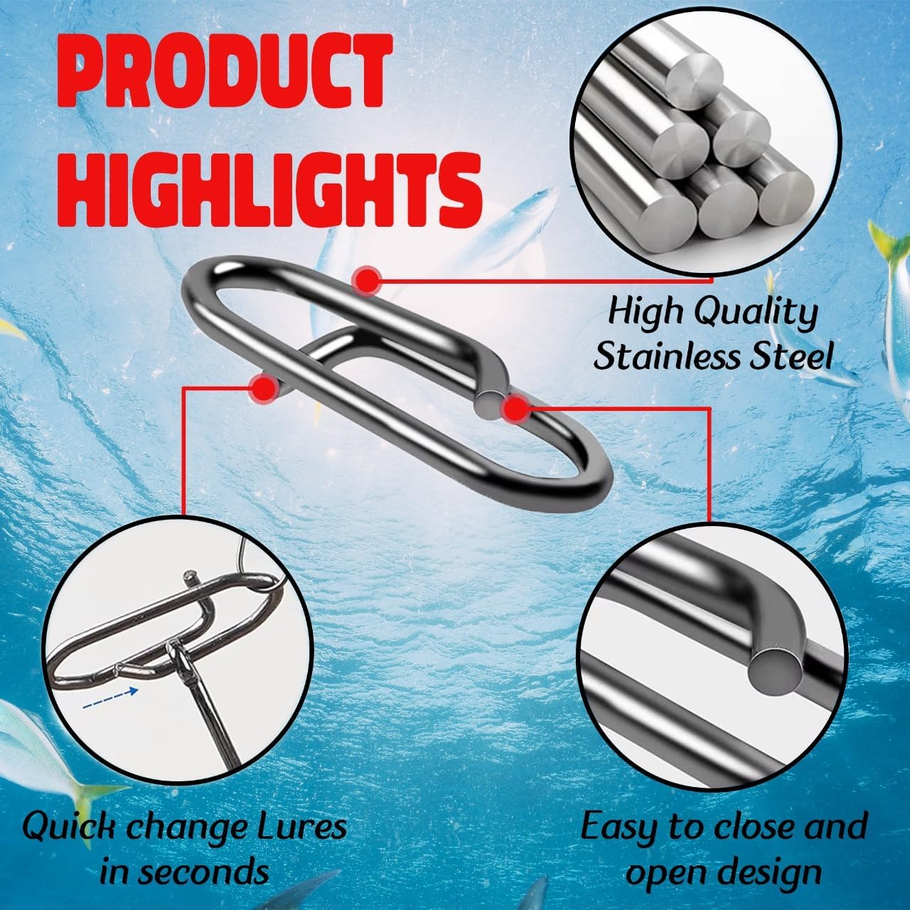 9KM Fishing Snap Kit 110pcs Po - огляд і ціна Fishing Lure Making Kit