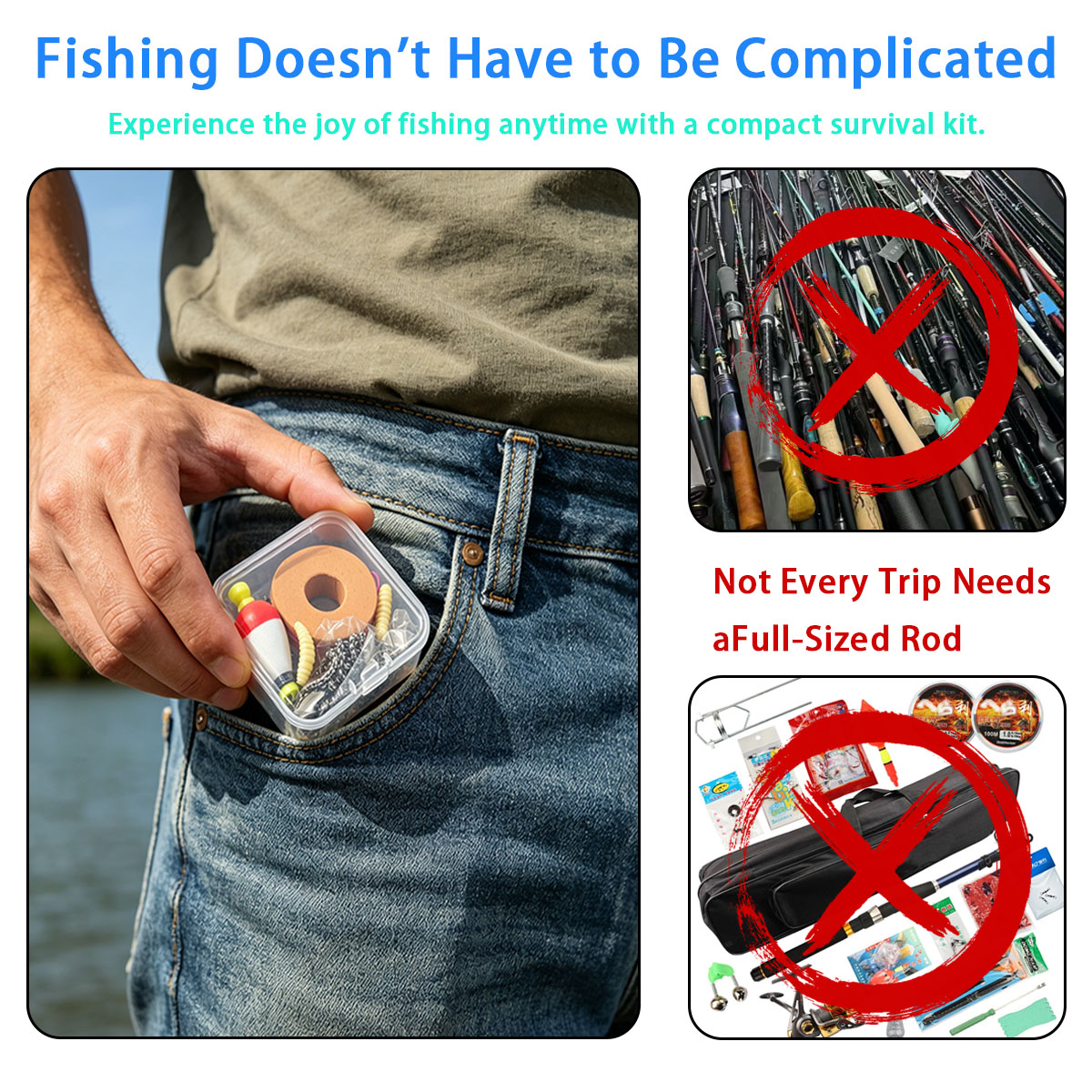 Portable Emergency Fishing Gea - огляд і ціна Fishing Lure Making Kit
