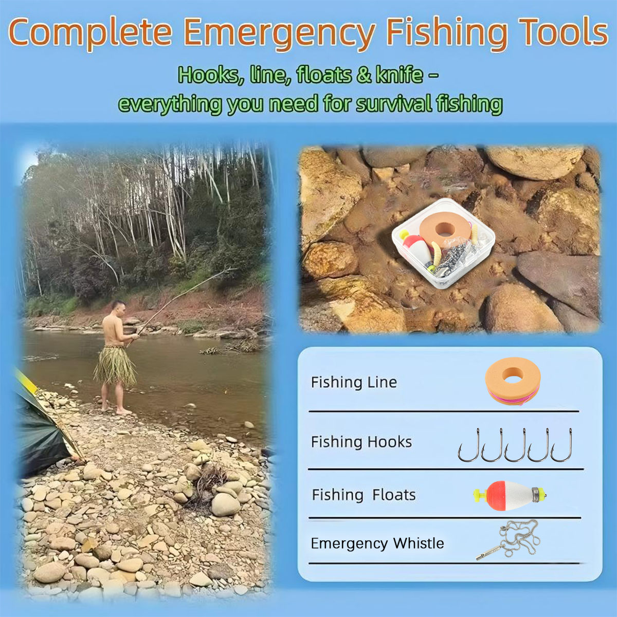 Portable Emergency Fishing Gea - огляд і ціна Fishing Lure Making Kit