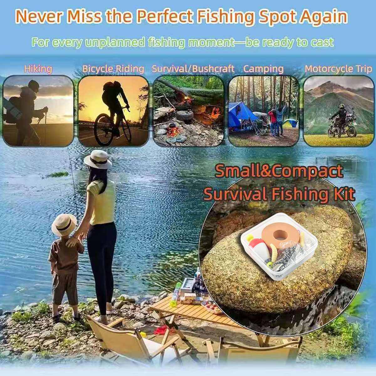 Portable Emergency Fishing Gea - огляд і ціна Fishing Lure Making Kit