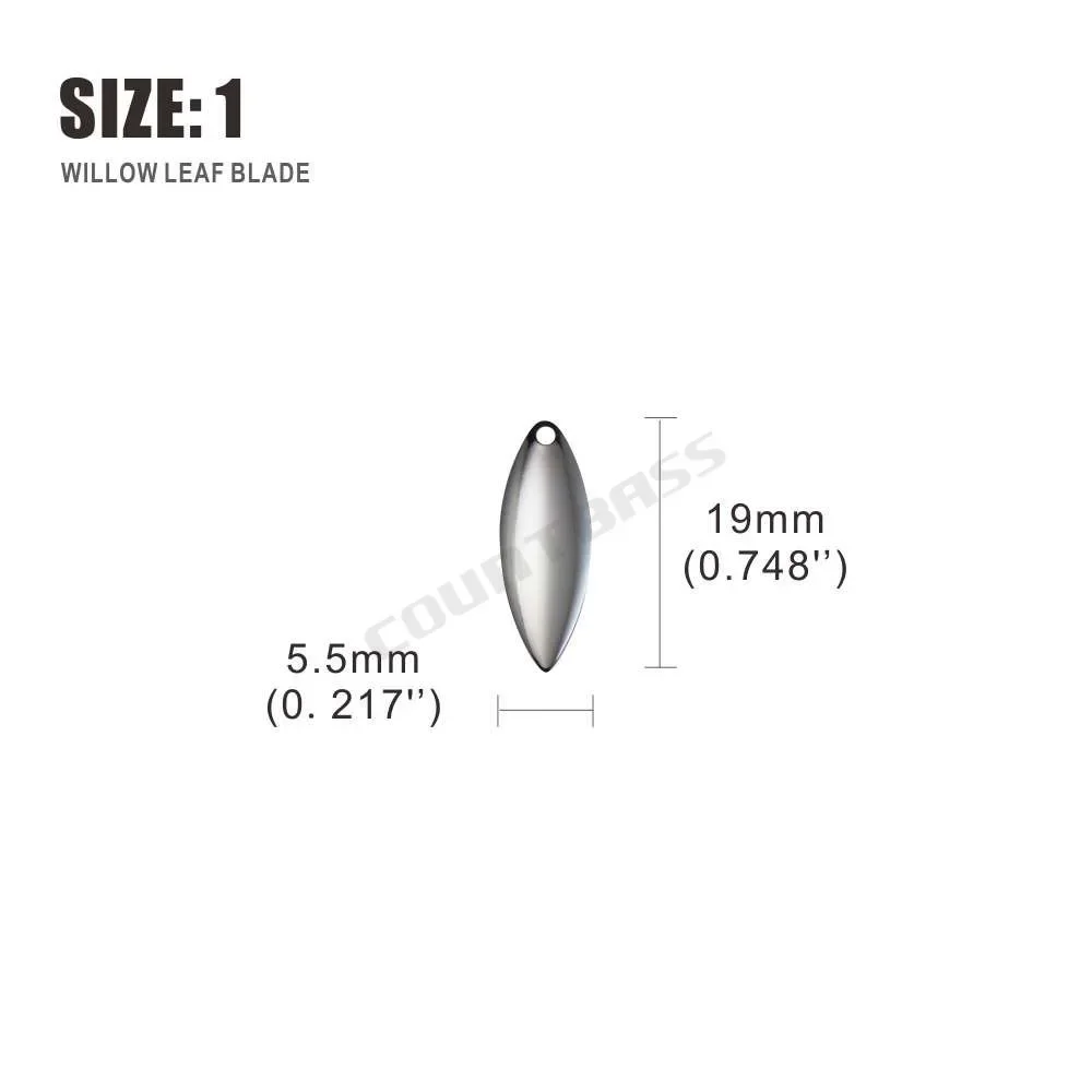 Countbass 50pcs Size 1-6 Nicke - огляд і ціна Fishing Lure Spinnerbait