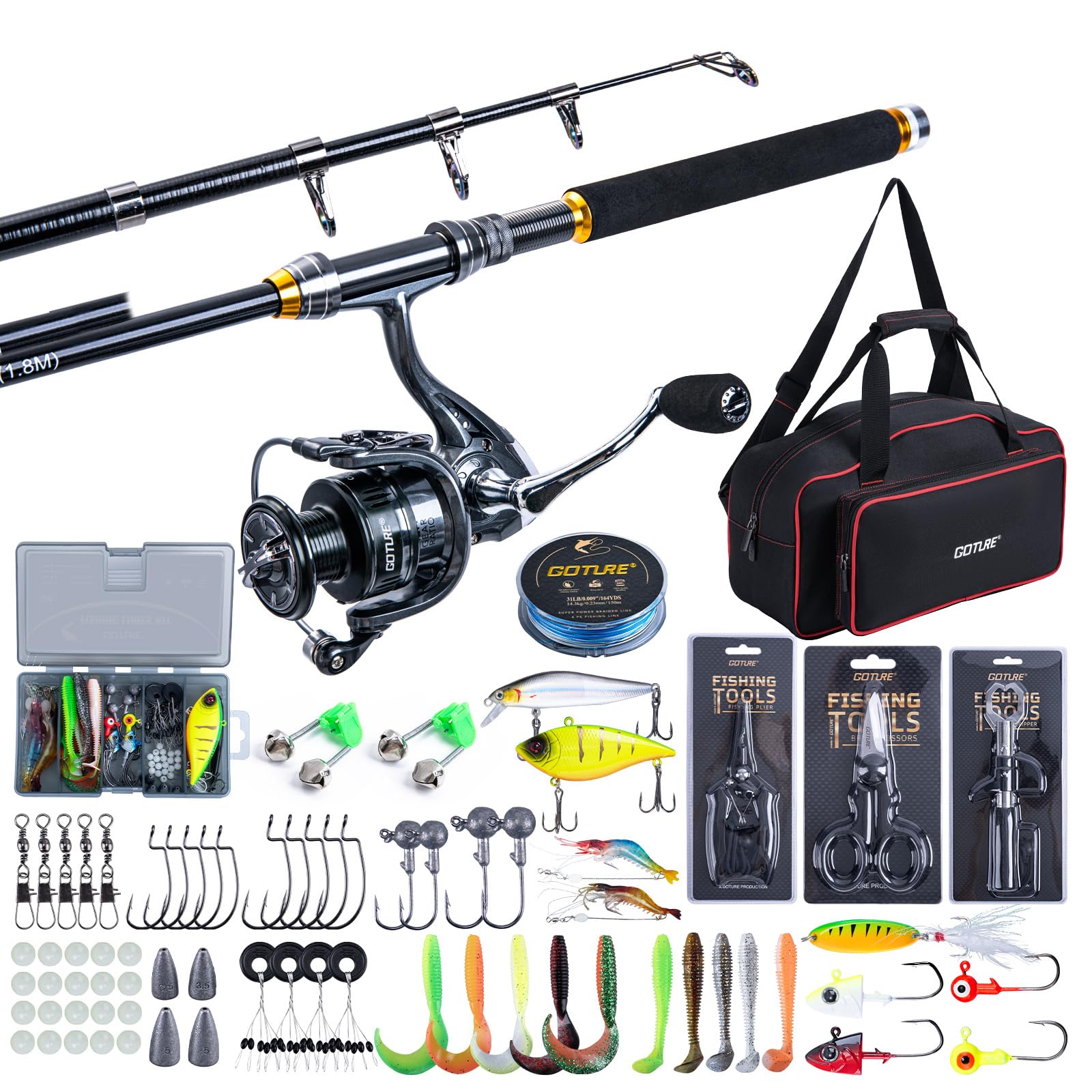 Goture Fishing Telescopic Rod  - огляд і ціна Fishing Lure Spinner